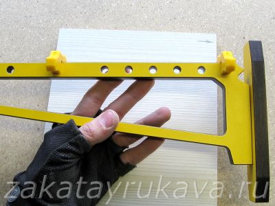 Работа кондуктором по обратной стороне.
