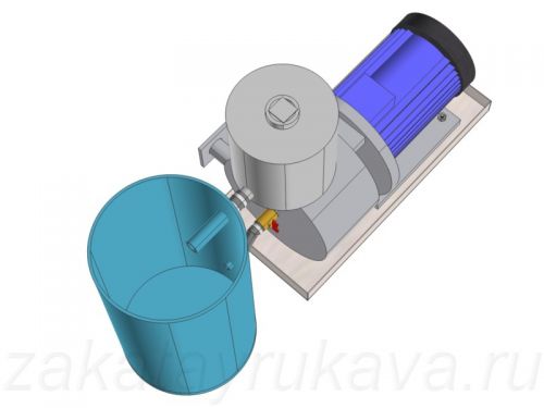 Монтаж вакуумного насоса.