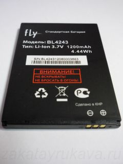 Аккумулятор на 1200 мАч смартфона Fly IQ236 Victory.